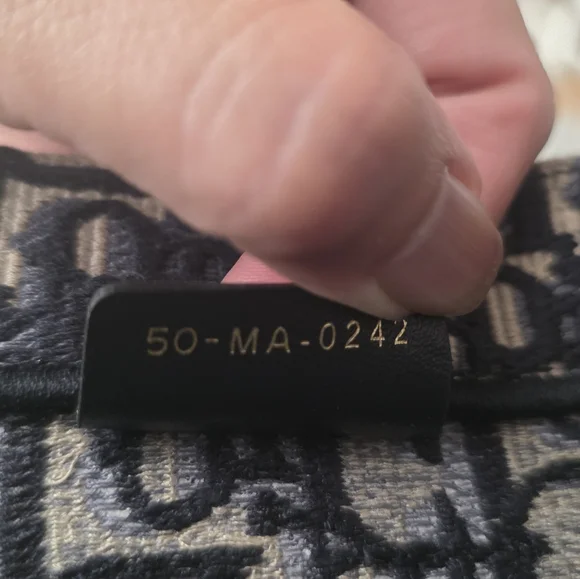 Christian Dior Oblique Book Tote Bag Blue Small - Picture 5 of 14